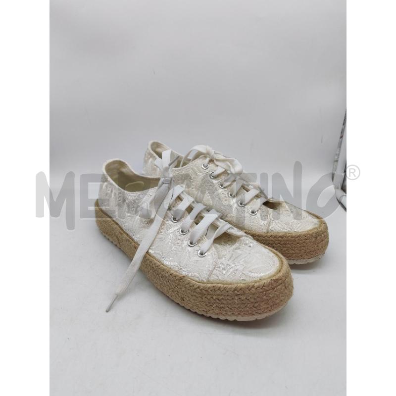 SCARPE DONNA ORIGINAL MARINES BIANCHE RICAMI BIANCHI | Mercatino dell'Usato Mestre 1