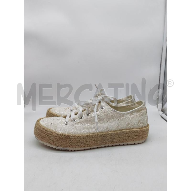 SCARPE DONNA ORIGINAL MARINES BIANCHE RICAMI BIANCHI | Mercatino dell'Usato Mestre 3