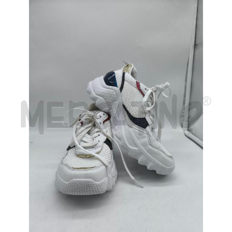 SCARPE DONNA PEPE JEANS BIANCHE BLU DORATE | Mercatino dell'Usato Mestre 1