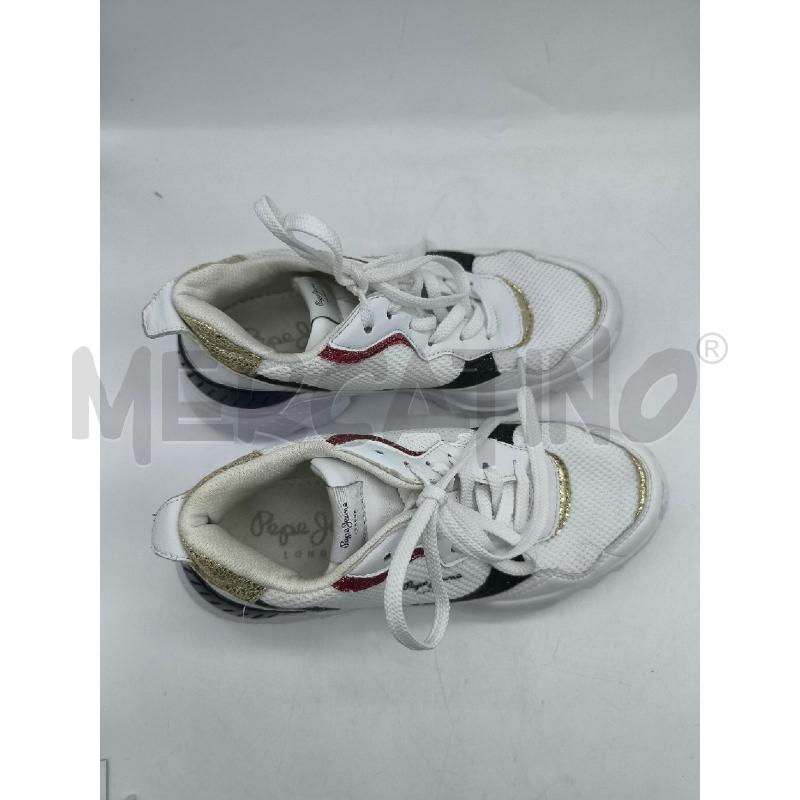 SCARPE DONNA PEPE JEANS BIANCHE BLU DORATE | Mercatino dell'Usato Mestre 4