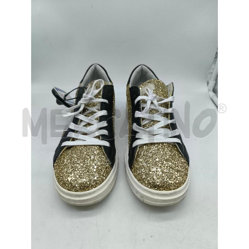 SCARPE DONNA PHILIPPE MODEL BRILLANTINI DORATI | Mercatino dell'Usato Mestre 1