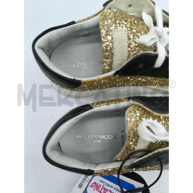 SCARPE DONNA PHILIPPE MODEL BRILLANTINI DORATI | Mercatino dell'Usato Mestre 3