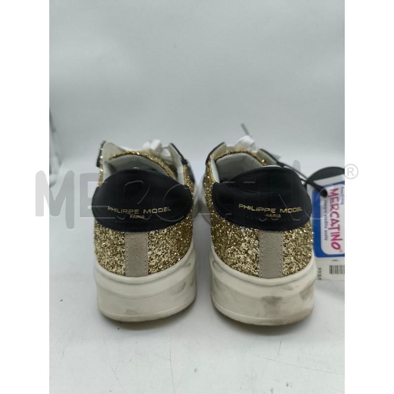 SCARPE DONNA PHILIPPE MODEL BRILLANTINI DORATI | Mercatino dell'Usato Mestre 4
