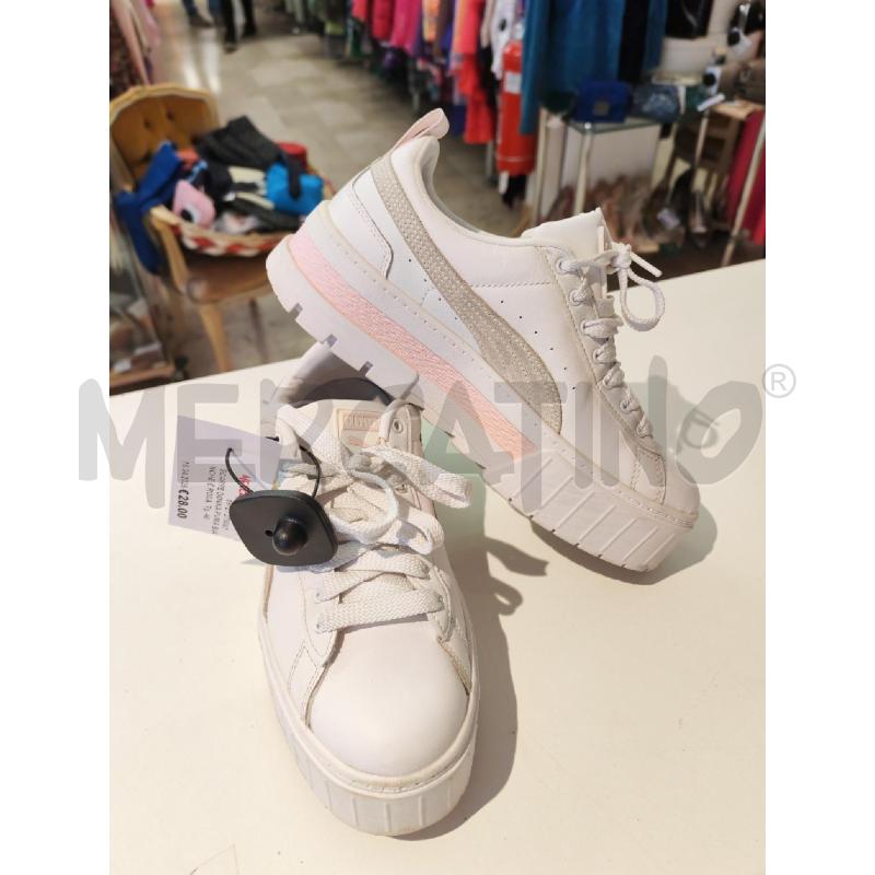SCARPE DONNA PUMA BIANCHE E ROSA | Mercatino dell'Usato Mestre 1