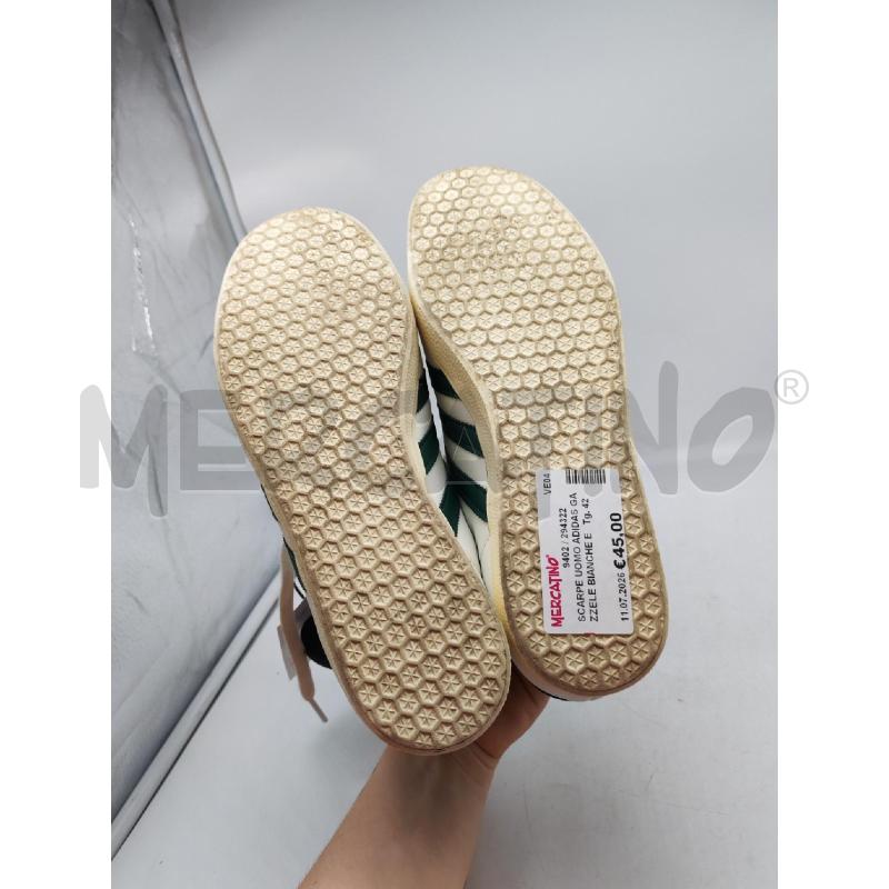 SCARPE UOMO ADIDAS GAZZELE BIANCHE E VERDI | Mercatino dell'Usato Mestre 4