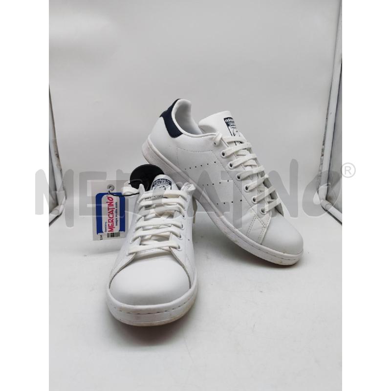 SCARPE UOMO ADIDAS STANSMITH BIANCHE E BLU | Mercatino dell'Usato Mestre 1