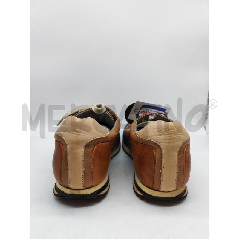 SCARPE UOMO ARTISTI E ARTIGIANI MARRONE ARANCIO TRAFORATE  | Mercatino dell'Usato Mestre 3