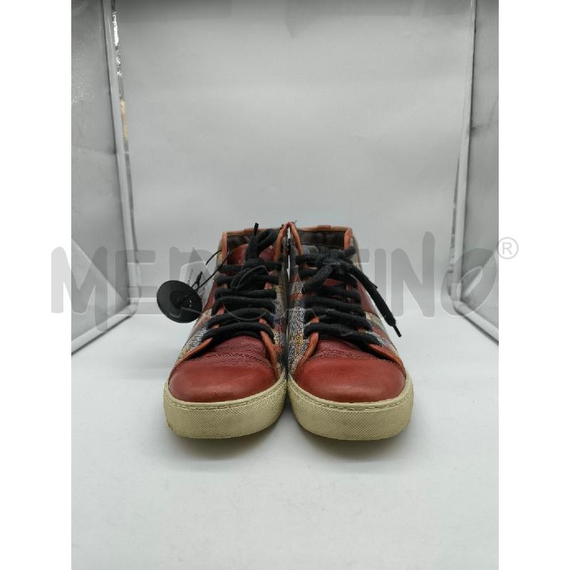 SCARPE UOMO MOH ARTIGIANALI ROSSE CON QUADRI | Mercatino dell'Usato Mestre 2