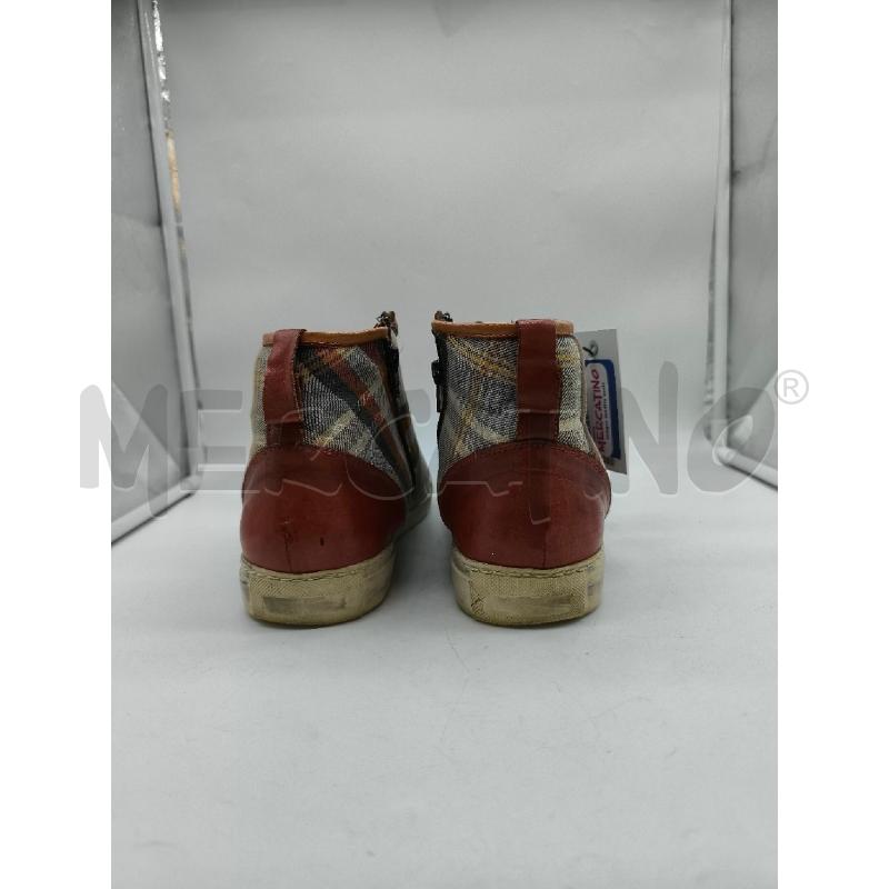 SCARPE UOMO MOH ARTIGIANALI ROSSE CON QUADRI | Mercatino dell'Usato Mestre 3