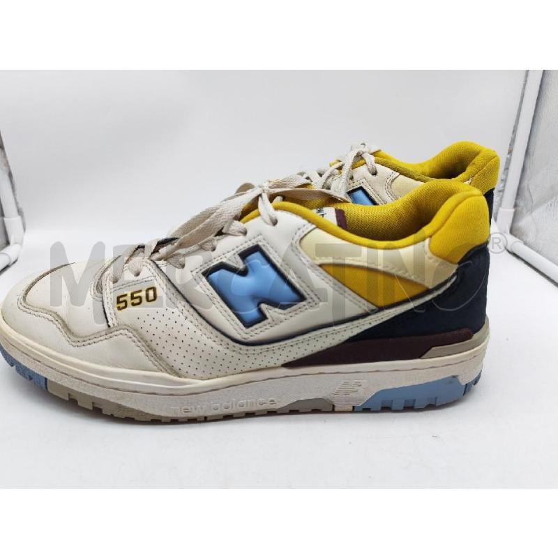 SCARPE UOMO NEW BALANCE 550 BIANCO GIALLO AZZURRO BLU  | Mercatino dell'Usato Mestre 2