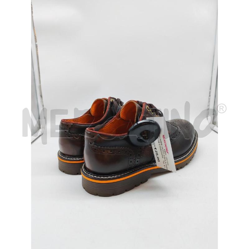 SCARPE UOMO PAULA MARRRONI STRINGATE LAVORATE INTERNO ARANCIONE | Mercatino dell'Usato Mestre 3