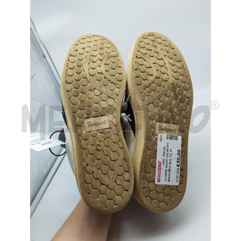 SCARPE UOMO VALSPORT BIANCHE E BLU | Mercatino dell'Usato Mestre 4