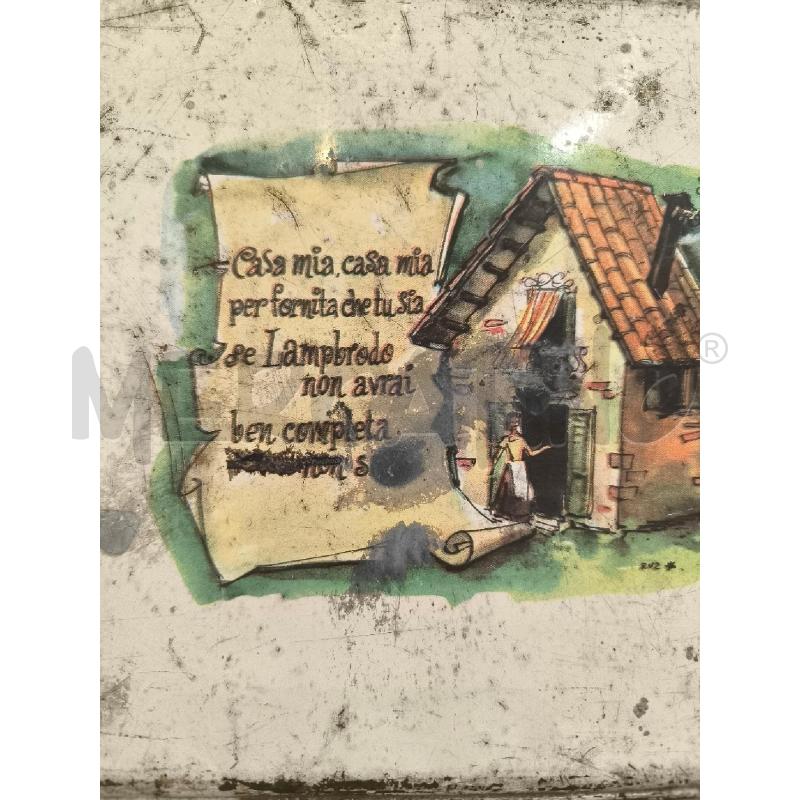 SCATOLA LATTA LAMBRODO ANNI 50 | Mercatino dell'Usato Mestre 2