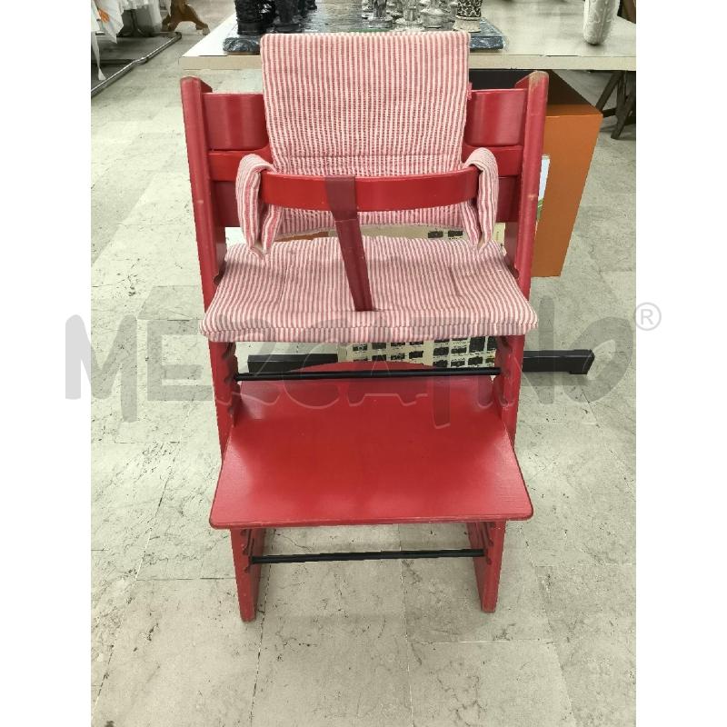 SEDIA BAMBINO STOKKE ROSSA COMPLETA | Mercatino dell'Usato Mestre 1