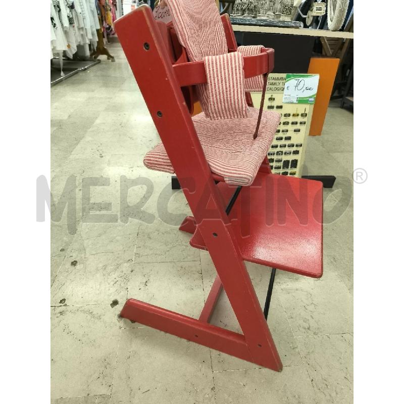 SEDIA BAMBINO STOKKE ROSSA COMPLETA | Mercatino dell'Usato Mestre 2