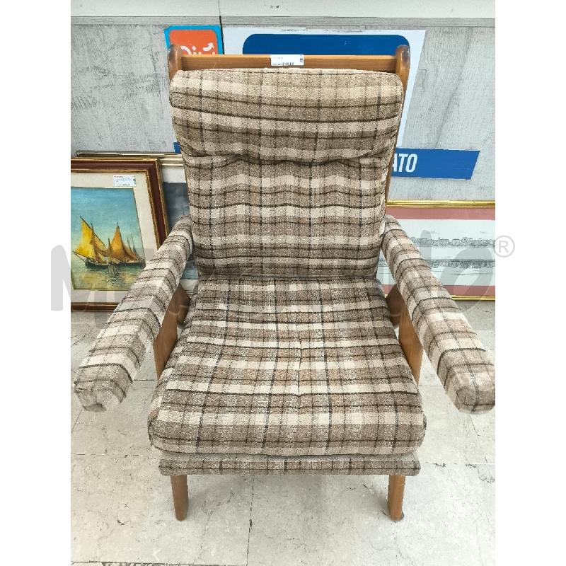 SEDIA LEGNO SCHIENA RIBASSABILE | Mercatino dell'Usato Mestre 1