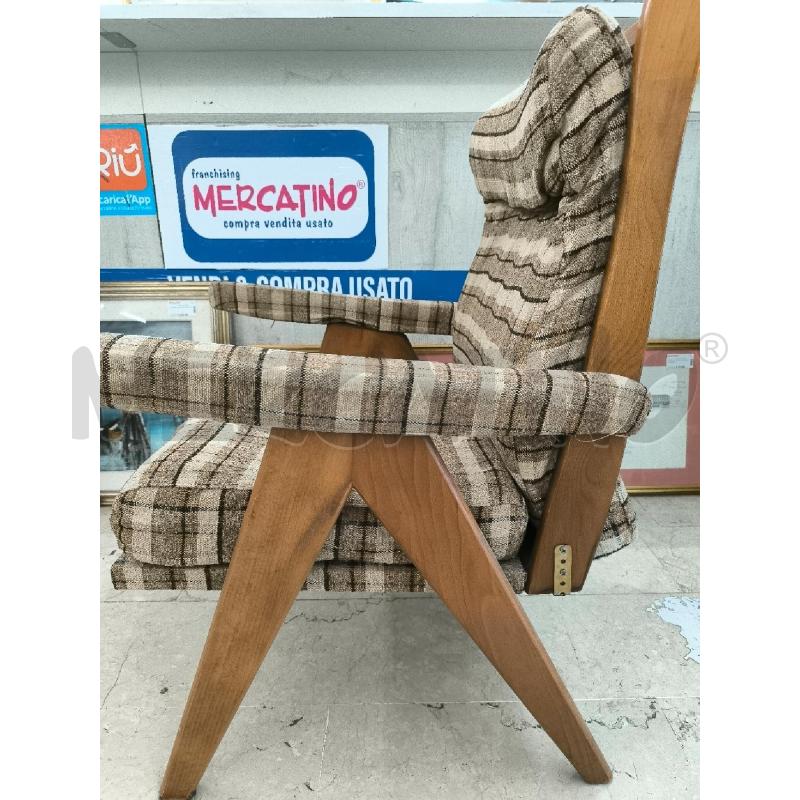 SEDIA LEGNO SCHIENA RIBASSABILE | Mercatino dell'Usato Mestre 2