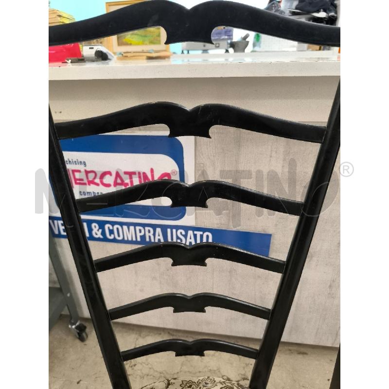 SEDIE COPPIA STILE CHIAVARINE SEDUTA TESSUTO FANTASIA A FIORI | Mercatino dell'Usato Mestre 4