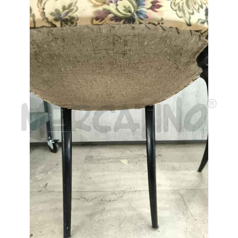 SEDIE COPPIA STILE CHIAVARINE SEDUTA TESSUTO FANTASIA A FIORI | Mercatino dell'Usato Mestre 5
