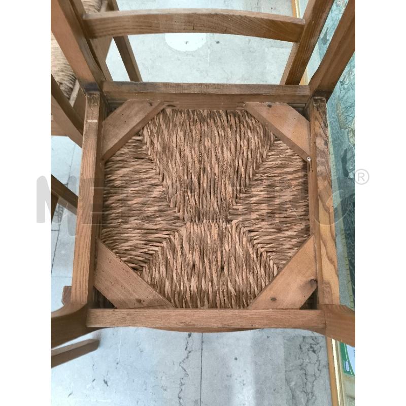 SEDIE PZ. 4 LEGNO SEDUTA IN PAGLIA | Mercatino dell'Usato Mestre 2