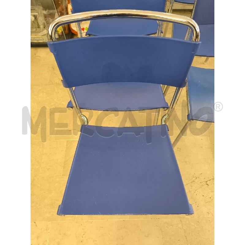 SEDIE PZ. 6 SEDUTA BLU REPLAY BONALDO CRISTINÌAN GORI | Mercatino dell'Usato Mestre 2