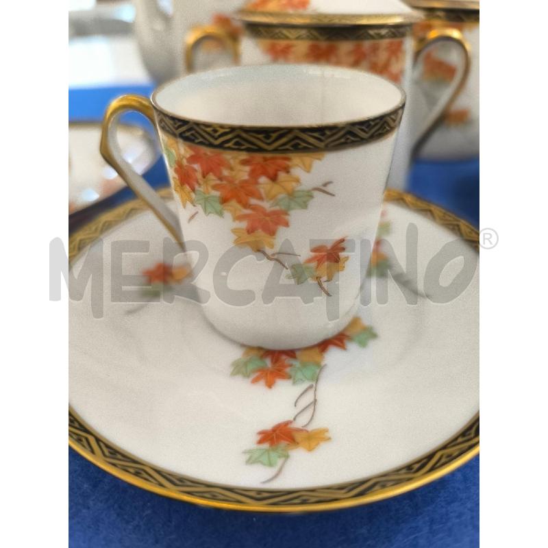 SERVIZIO ORIENTALE TAZZINE FIORI PORCELLANA | Mercatino dell'Usato Mestre 2