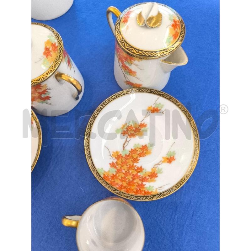 SERVIZIO ORIENTALE TAZZINE FIORI PORCELLANA | Mercatino dell'Usato Mestre 5