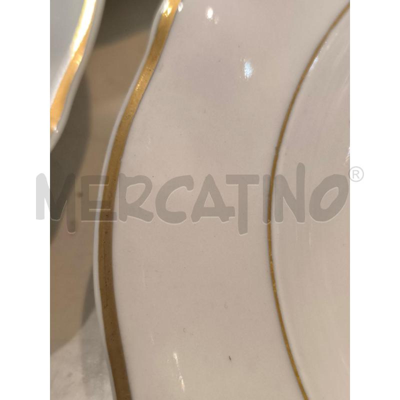 SERVIZIO PIATTI PORCELLA DI LAVENO VERBANO BORDO ORO | Mercatino dell'Usato Mestre 3