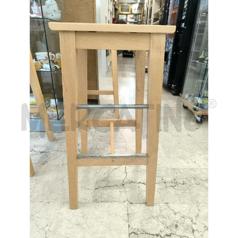 SGABELLO IN LEGNO CHIARO | Mercatino dell'Usato Mestre 1