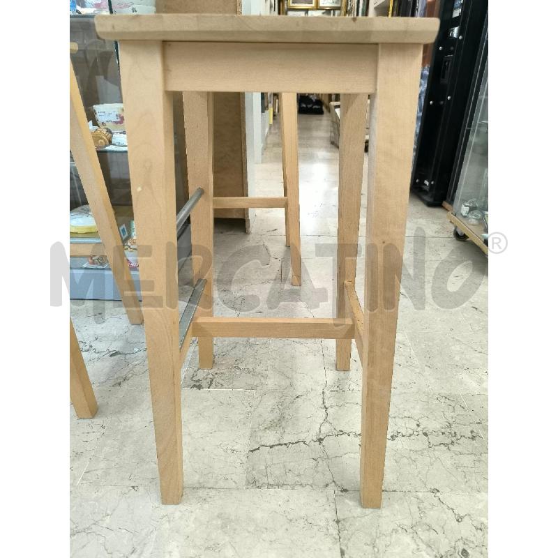SGABELLO IN LEGNO CHIARO | Mercatino dell'Usato Mestre 2