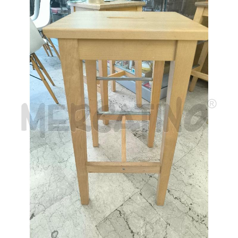 SGABELLO IN LEGNO CHIARO | Mercatino dell'Usato Mestre 4