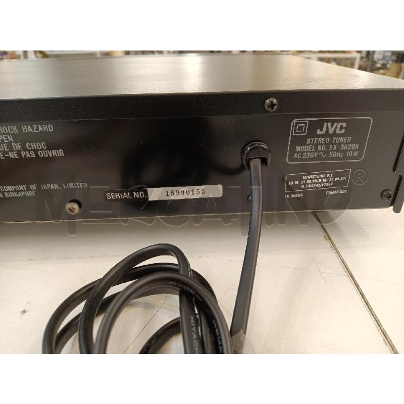 SINTONIZZATORE JVC FX 362 | Mercatino dell'Usato Mestre 4