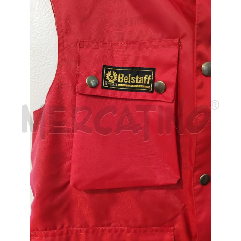 SMANICATO DONNA BELSTAFF ROSSO INTERNO A QUADRI | Mercatino dell'Usato Mestre 2