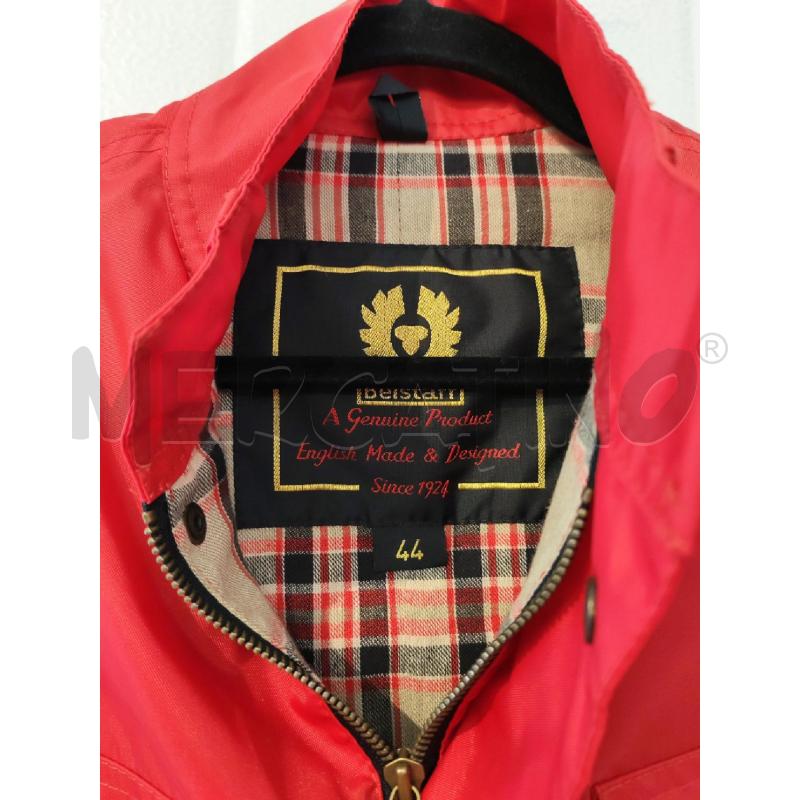 SMANICATO DONNA BELSTAFF ROSSO INTERNO A QUADRI | Mercatino dell'Usato Mestre 3