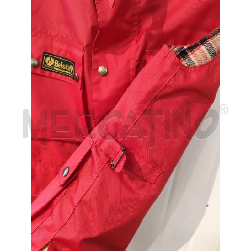 SMANICATO DONNA BELSTAFF ROSSO INTERNO A QUADRI | Mercatino dell'Usato Mestre 5