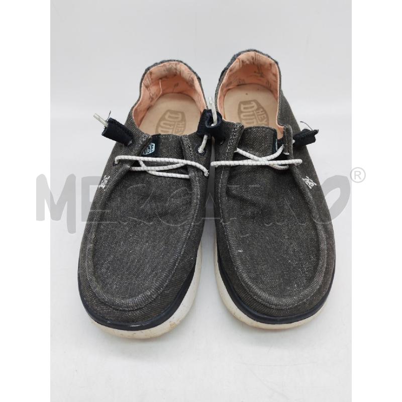SNEAKERS DONNA HEY DUDE GRIGIO SUOLA BIANCA | Mercatino dell'Usato Mestre 2