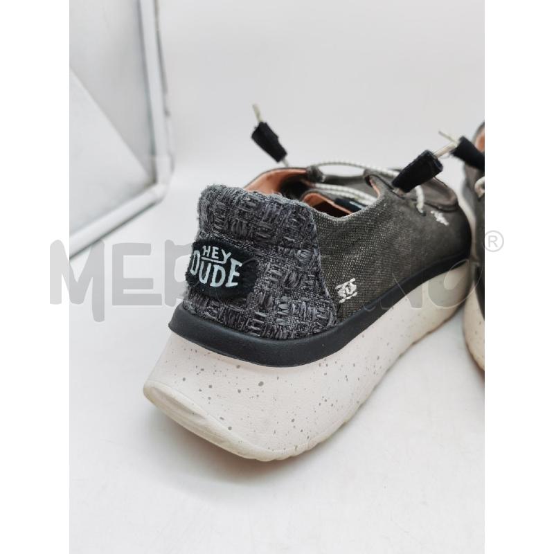 SNEAKERS DONNA HEY DUDE GRIGIO SUOLA BIANCA | Mercatino dell'Usato Mestre 3