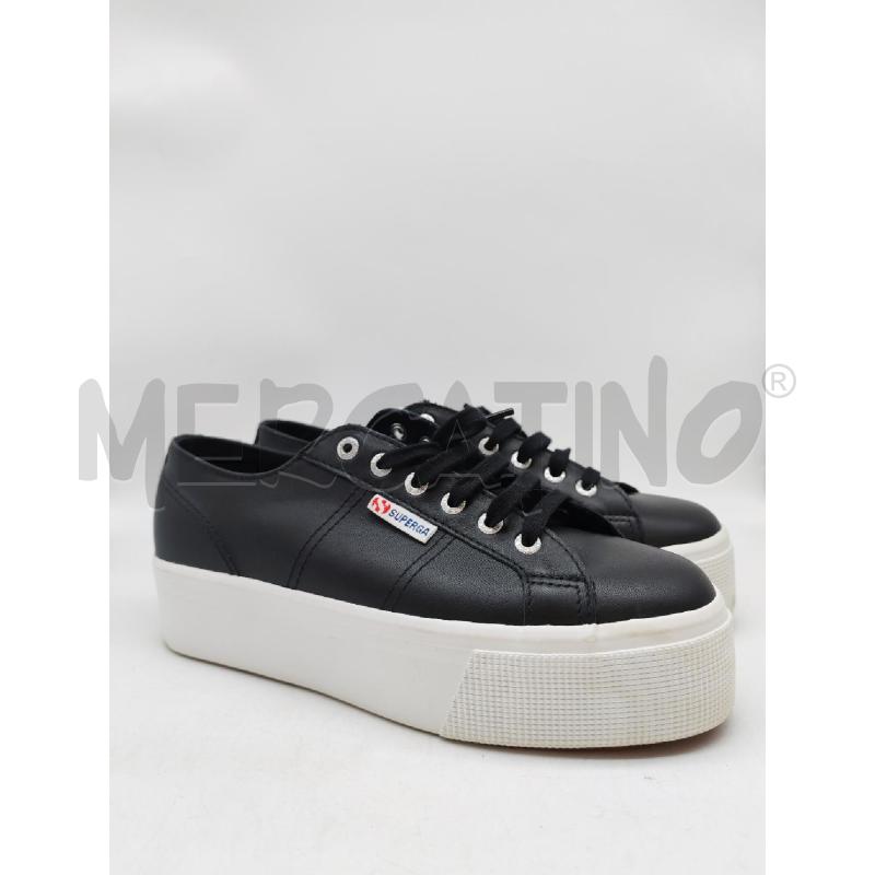 SNEAKERS DONNA NERE SUOLA BIANCA | Mercatino dell'Usato Mestre 3