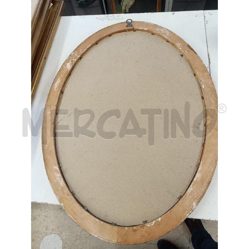 SPECCHIO OVALE CORNICE DORATA | Mercatino dell'Usato Mestre 3