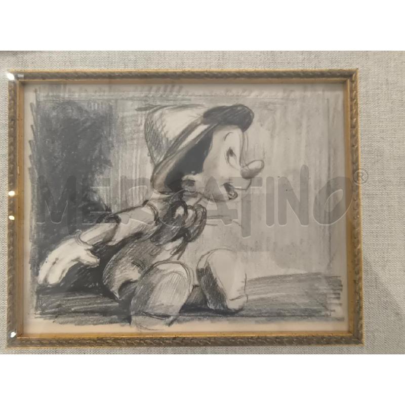 STAMPA PINOCCHIO CORNICE LEGNO | Mercatino dell'Usato Mestre 3