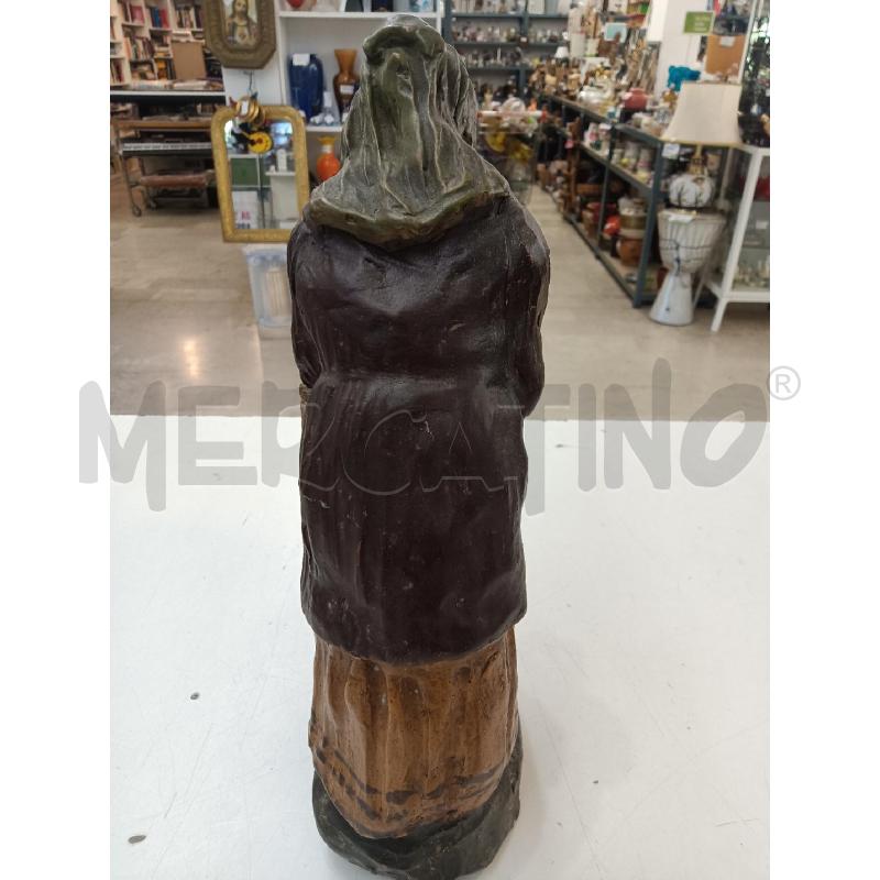 STATUA VECCHIA CON CESTO | Mercatino dell'Usato Mestre 5