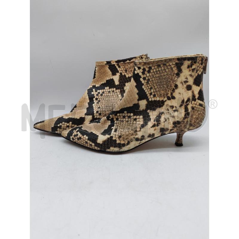 STIVALETTI DONNA ANNA F. PITONATA BEIGE NERO  | Mercatino dell'Usato Mestre 3
