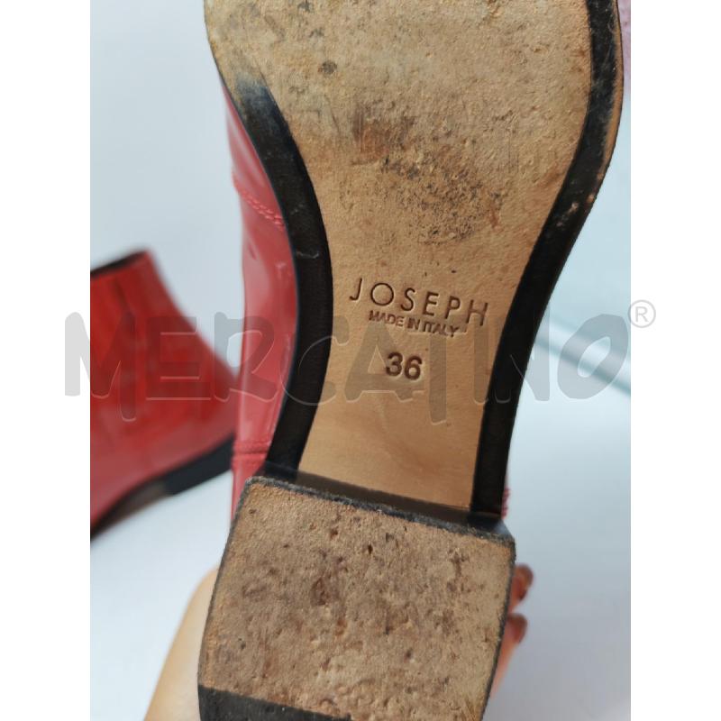 STIVALETTI DONNA JOSEPH ROSSO LACCATO | Mercatino dell'Usato Mestre 4