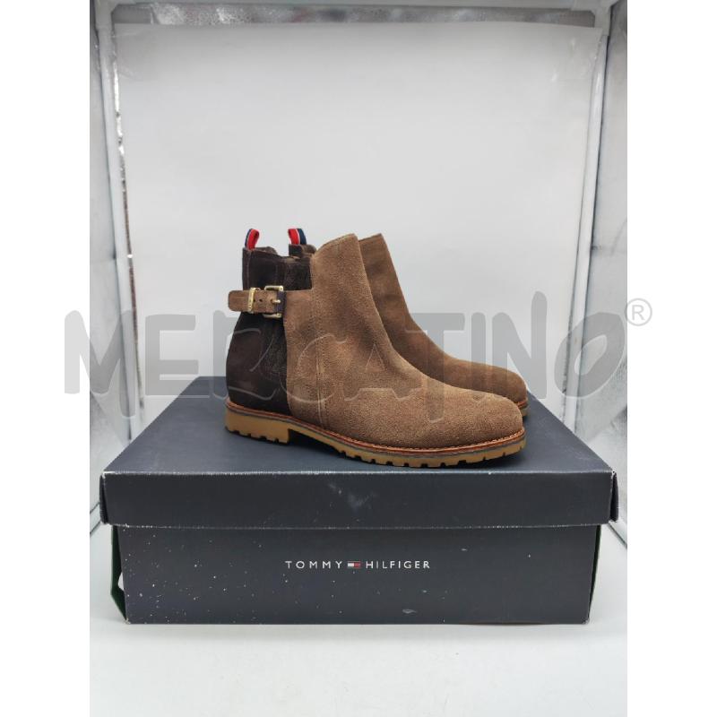 STIVALETTI DONNA TOMMY HILFIGER CAMOSCIO MARRONE | Mercatino dell'Usato Mestre 1