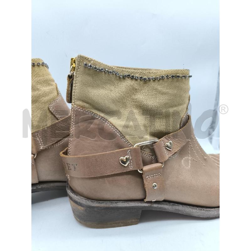 STIVALETTI DONNA TWIN SET MARRONI TEXANI | Mercatino dell'Usato Mestre 5