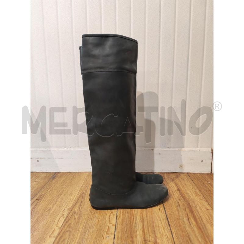 STIVALI DONNA SENZE PELLE GRIGIO SCURO  | Mercatino dell'Usato Mestre 3