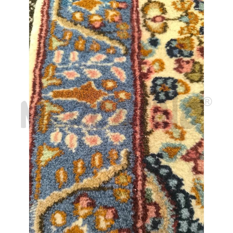 TAPPETO 150 PER 90 BORDO AZZURRO E CREMA | Mercatino dell'Usato Mestre 3