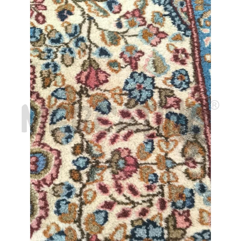TAPPETO 150 PER 90 BORDO AZZURRO E CREMA | Mercatino dell'Usato Mestre 5