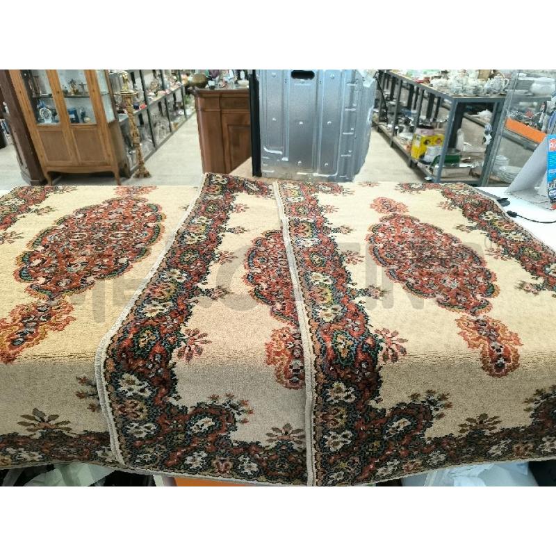 TAPPETO 3 PEZZI DA CAMERA BEIGE CON FIORI | Mercatino dell'Usato Mestre 1