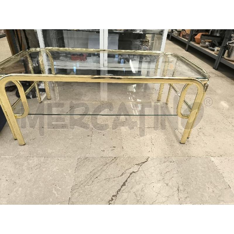 TAVOLINO BASSO DORATO  | Mercatino dell'Usato Mestre 1